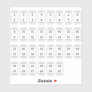Sticker Number Index Dividers Numeric Side Tabs Foldable