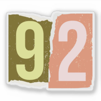 Sticker Number Magazine Ransom 92