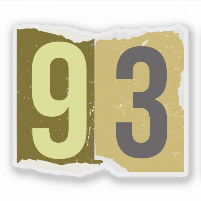 Sticker Number Magazine Ransom 93 (Devant)