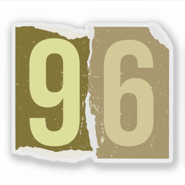 Sticker Number Magazine Ransom 96 (Devant)