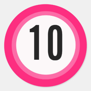 Sticker numérique rose