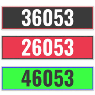 Sticker Numéro de maison personnalisé - Boîte aux lettres