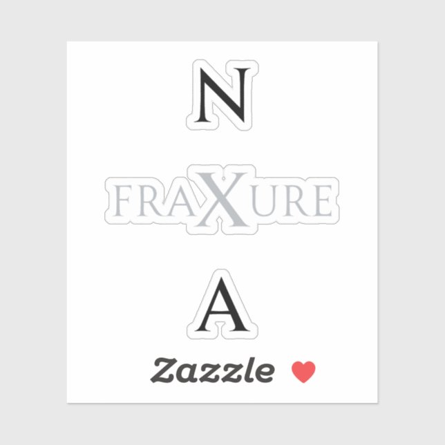 Sticker NXA : State merch FraXure album Monochrome K-Pop (Feuille)