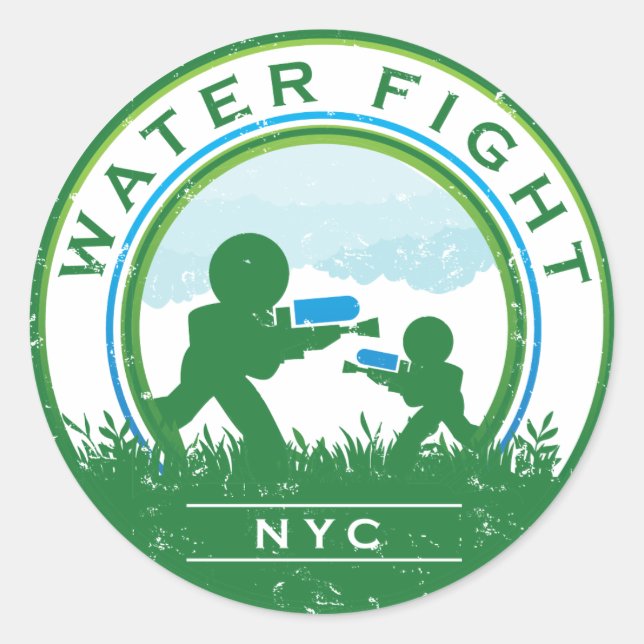 Sticker NYC WaterFight (Devant)