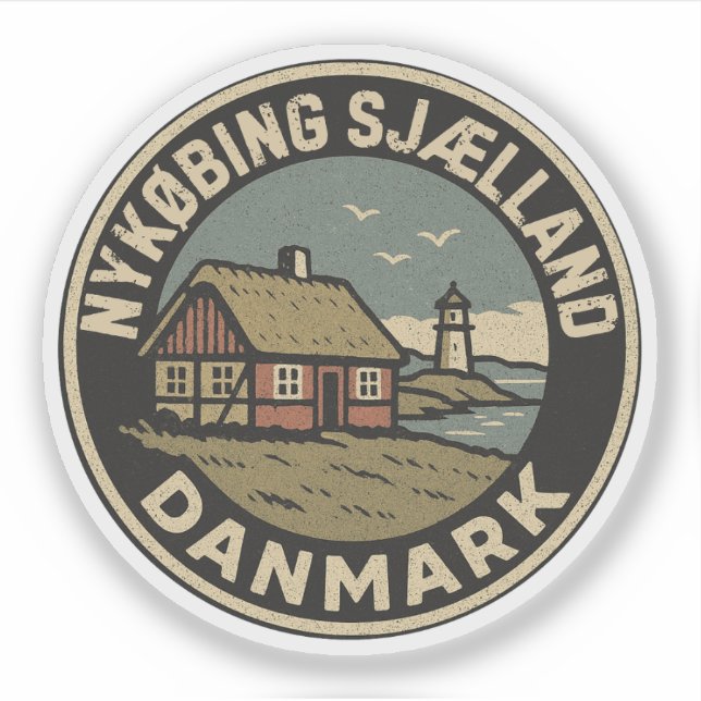 Sticker Nykøbing Sjælland, Danemark Danmark  (Devant)