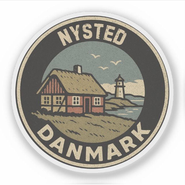 Sticker Nysted, Danemark Danmark  (Devant)
