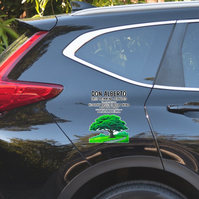 Sticker Oak Tree Logo | Custom Tree Trimming Service (Coté voiture)