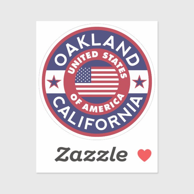 Sticker OAKLAND, Californie (Feuille)