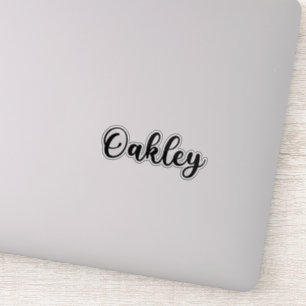 Sticker Oakley Name - Calligraphie manuscrite