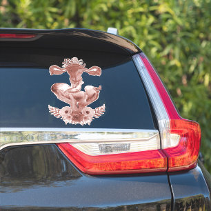 Sticker Ob/Gyn Midwoman Florale Enfance Cervix Ovaires