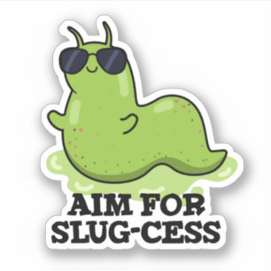 Sticker Objectif Pour Le Jeu De Slug-cess Funny Positif