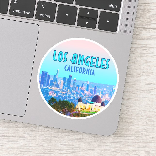 Sticker Observatoire Griffith de Los Angeles en Californie (Détail)