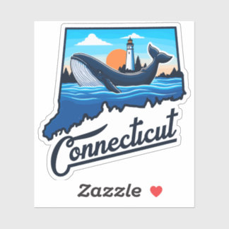 Sticker Océan du Connecticut