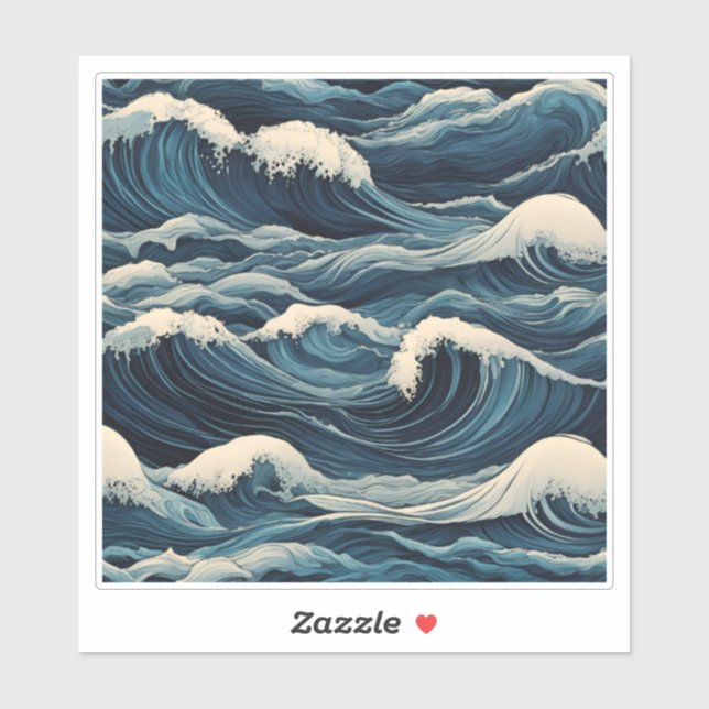 Sticker Ocean fort (Feuille)