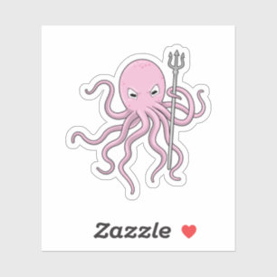 Sticker Octopus en tant qu'assistant avec Trident