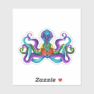 Sticker Octopus exotique