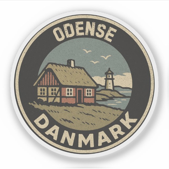 Sticker Odense, Danemark Danmark  (Devant)