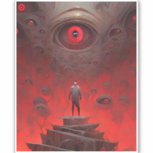 Sticker OEil Créations Surreal Horror Art