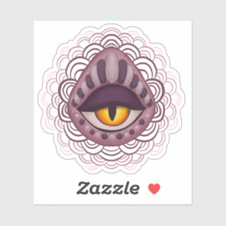 Sticker Oeil Éffrayant bizarre bizarre