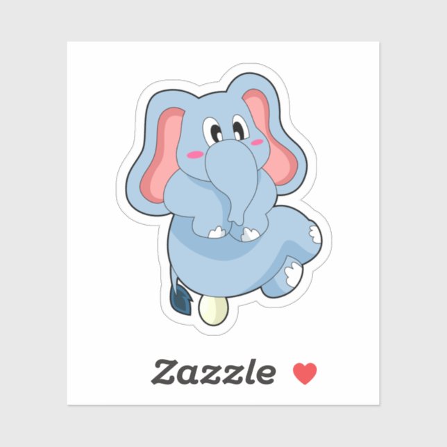 Sticker Oeuf éléphant (Feuille)