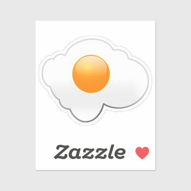 STICKER OEUF ENSOLEILLÉ 3 (Feuille)