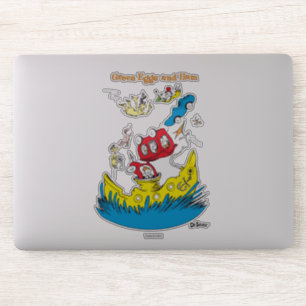 Sticker Oeufs verts et jambon   Je Ne Les Aime Nulle Part