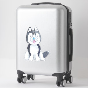 Sticker Œuvre d'art murale pour la nurserie de bébé chien