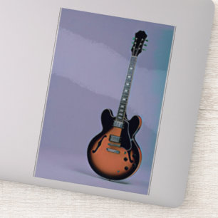Sticker oeuvre de guitare vintage