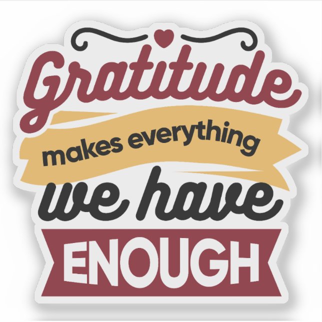 Sticker Œuvres d'art de foi et de gratitude – Chrétien ins (Devant)
