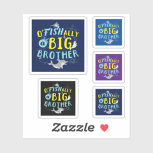 Sticker Officiellement - O'Fishally un jeu de mots Big Bro
