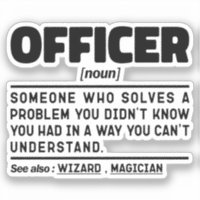 Officier Noun Définition Cool de l'application de 