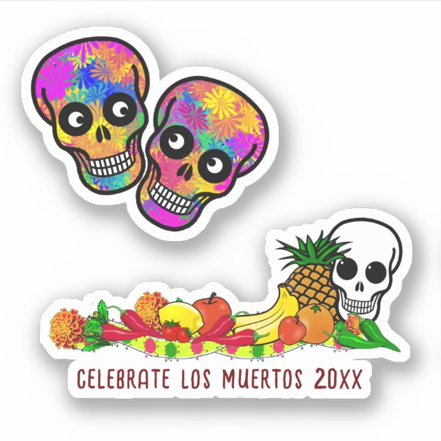 Sticker Offres Pour Dia De Los Muertos (Devant)