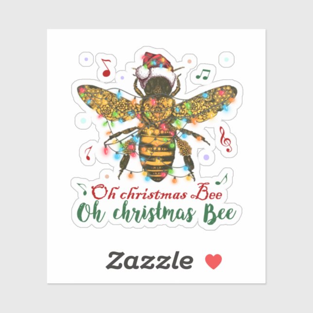 Sticker Oh Christmas Bee Oh Christmas Bee Light (Feuille)