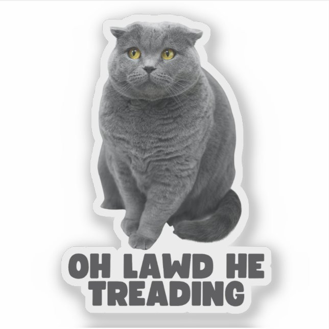 Sticker Oh Lawd He Treading (Devant)