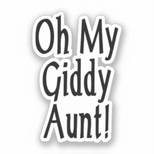 Sticker Oh Ma Tante Giddy !