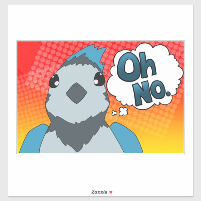 Sticker Oh, pas d'oiseau (Feuille)