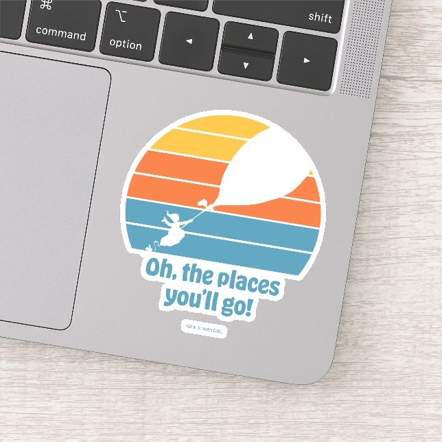 Sticker Oh, The Places You'll Go ! Coucher de soleil Rétro (Détail)