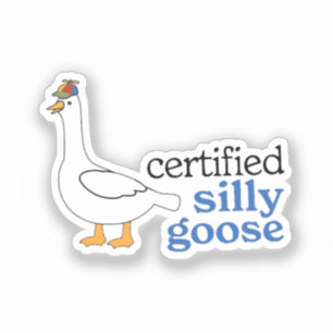 Sticker Oie Sottissime Certifiée Avec un Chapeau à Hélice