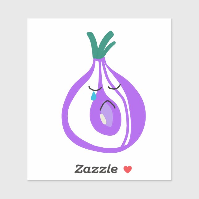 Sticker Oignon en train de sécher (Feuille)