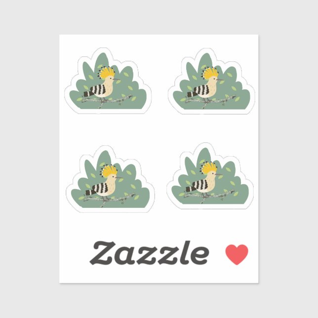 Sticker Oiseau (Feuille)