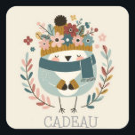 Sticker oiseau à personnaliser<br><div class="desc">Sticker oiseau à personnaliser idéal pour embellir un emballage cadeau.</div>