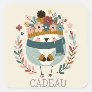 Sticker oiseau à personnaliser