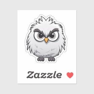 Sticker Oiseau de caricature