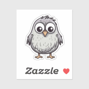 Sticker Oiseau de caricature