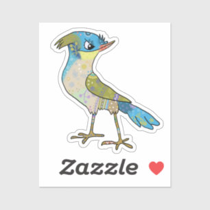 Sticker Oiseau de Crazy