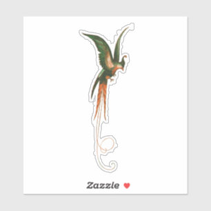 Sticker Oiseau du Paradis Art Vintage