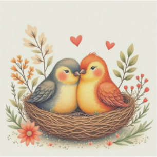 Sticker Oiseaux de l'amour