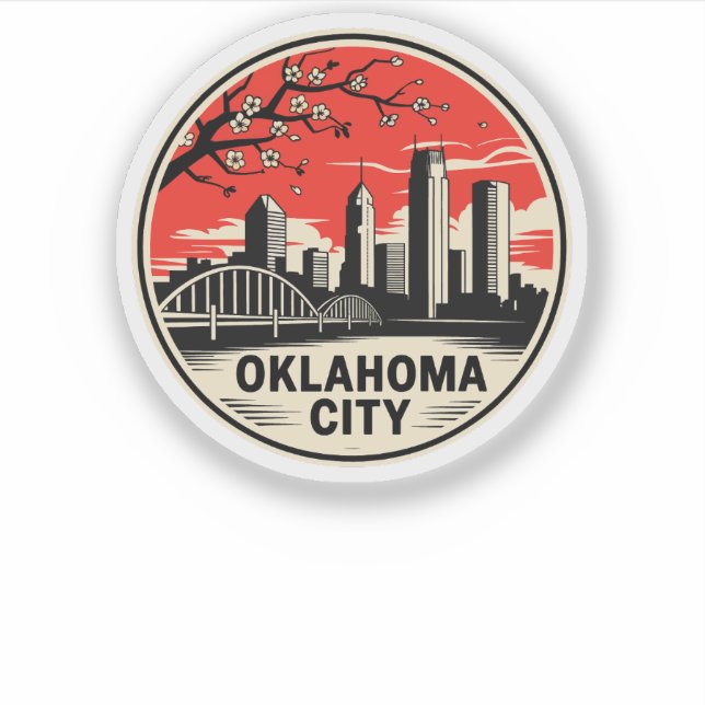 Sticker Oklahoma City Oklahoma USA (Devant)