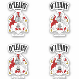 Sticker O'Leary Crest Traduction et signification irlandai
