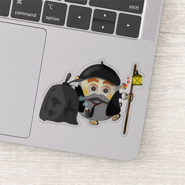 Sticker Olentzero vasco Eguberri on by Simonsitos (Détail)